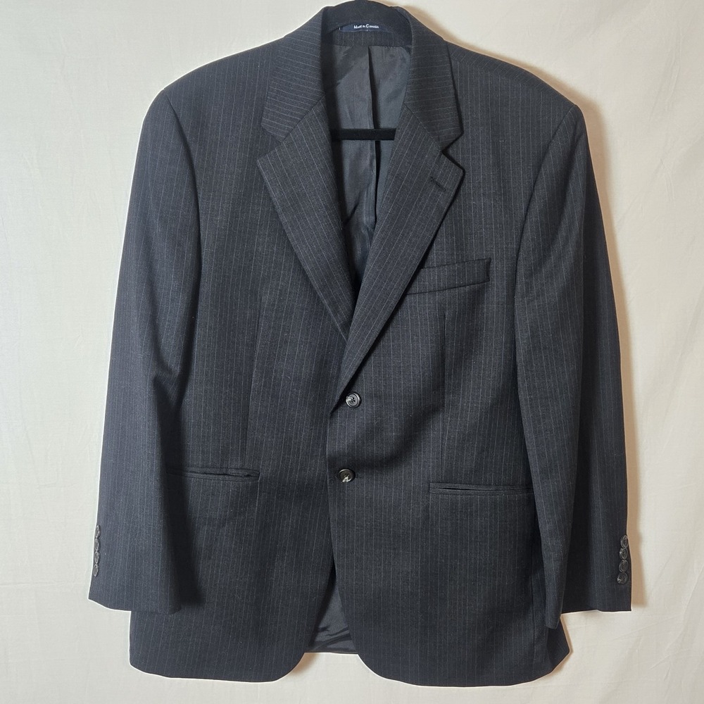 Lauren Ralph Lauren Wool Cashmere Blazer Men 40S Pin Stripe Sport Coat Suit